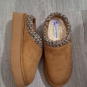 Steve Madden Brown Cozy Slip-Ons